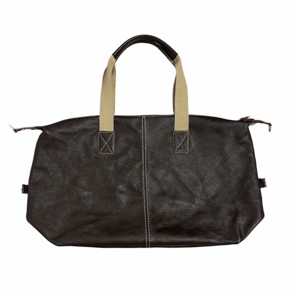 Vintage Roots Large Pebbled Leather Duffle Bag - Picture 3 of 12